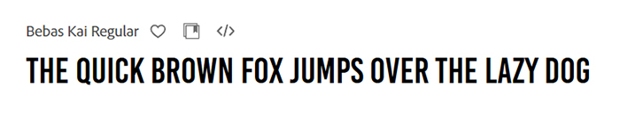 adobeフォントおすすめ７選【Bebas Kai】サムネイルやバナーに英語のキャッチコピーを入れるときに重宝する