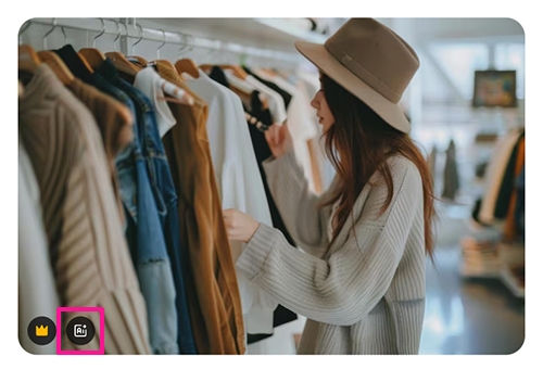 Freepikの使い方 ステップ9：AIマークはAI（人工知能）によって生成された画像であることを示す